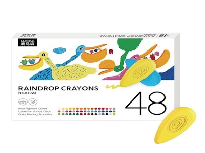 48c Raindrop Пластиковые Мелки В Цветной Коробке